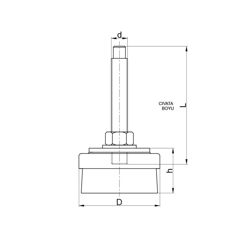 MDAİ - Makine Denge Ayağı İnoks