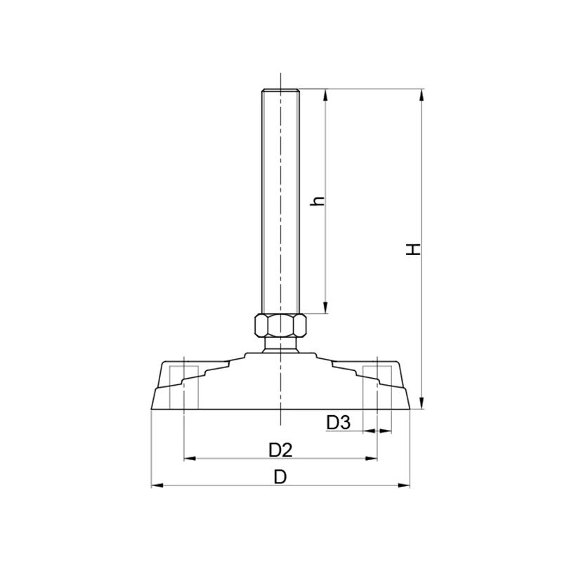 PAİMZB - Plastik Ayak İnoks Mafsallı Zemin Bağlantılı