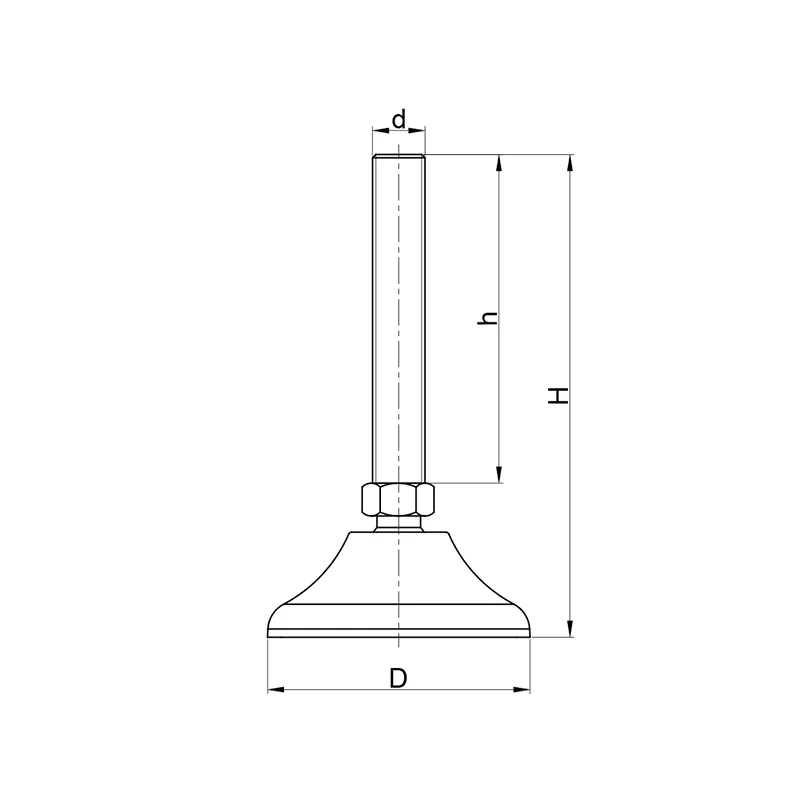 PAİMD - Plastik Ayak Mafsallı Düz İnoks