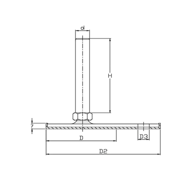 SAYZBR - Sac Ayak Yandan Zemin Bağlantılı Kauçuklu