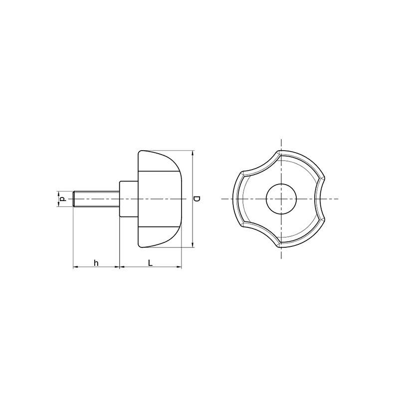 PYCk - Plastik Yonca Civatalı - Kırmızı
