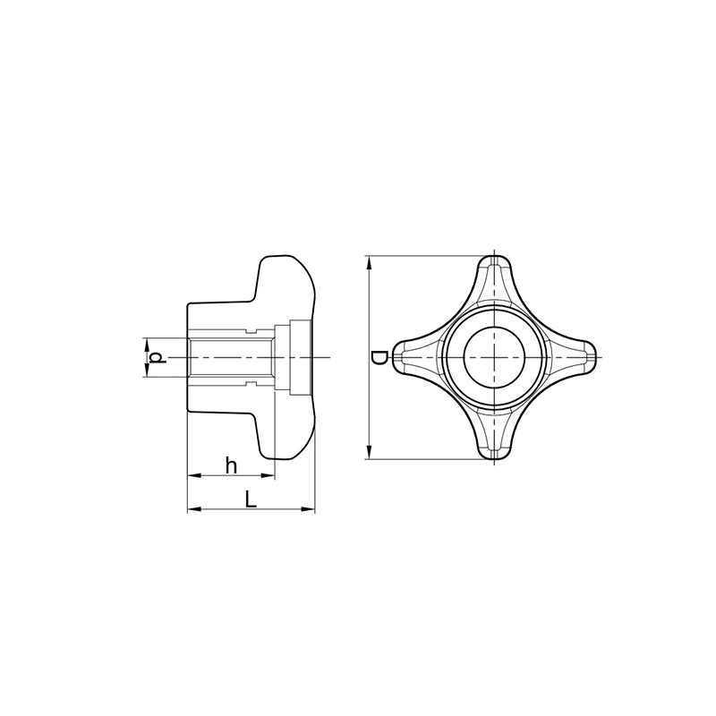 PTB4d- Plastik Tutamak Burçlu 4 - Delikli