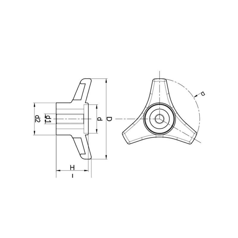 PTB3D - Plastik Tutamak Burçlu 3 Delikli
